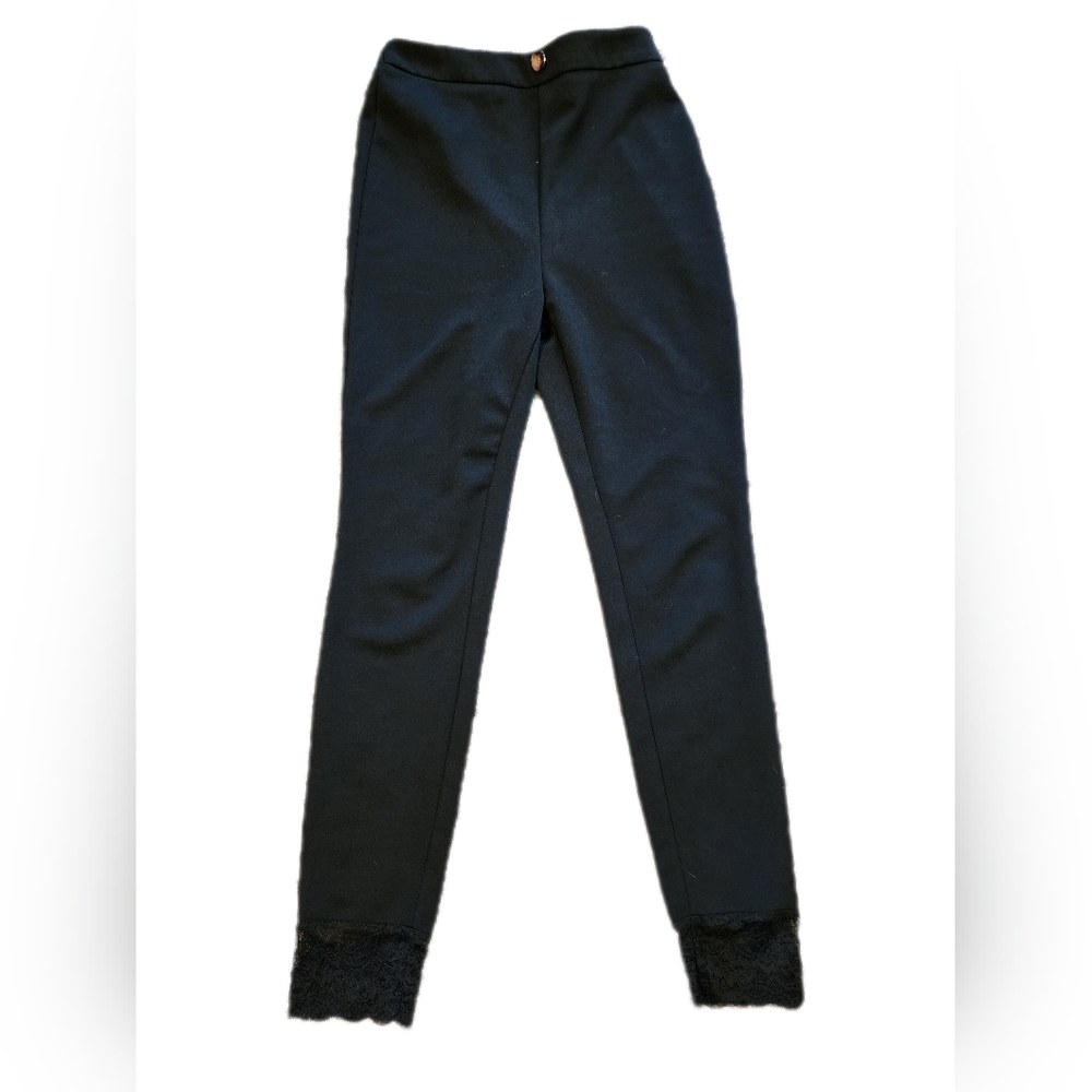 Slacks with Lace Bottoms